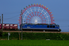 観覧車とブルーサンダー君～♪