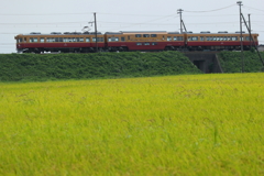 二階建て電車も通るよ(^▽^)/