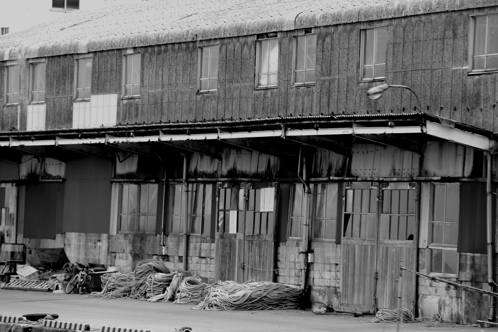 漁港にある建物