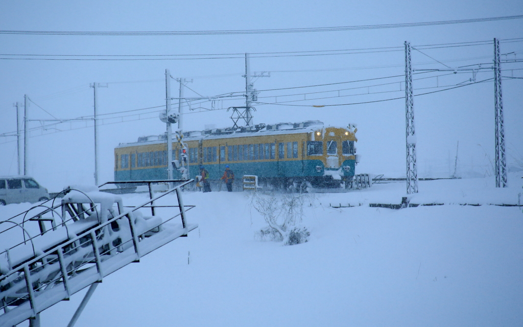 かぼちゃ君~♪　雪の中を走る～♪