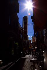 路地裏の太陽
