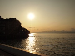 夕日のキラキラ
