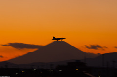 富士山に着陸
