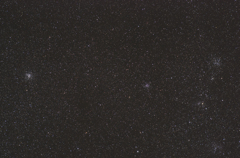 ぎょしゃ座の散開星団M37、M36、M38