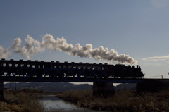 小貝川を渡る汽車