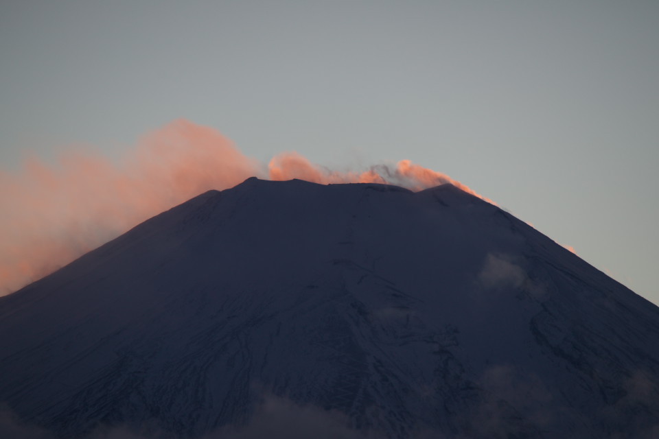 富士山燃える