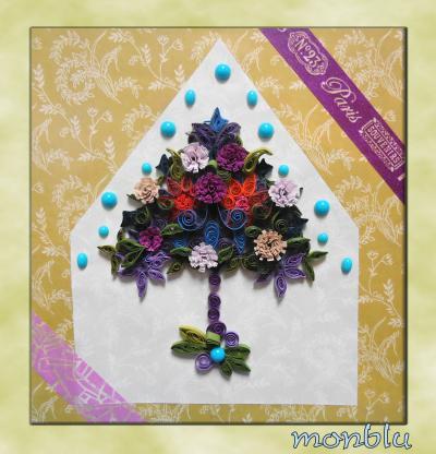 ペーパークイリングのツリー