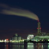 夜の発電所