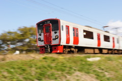 初！電車・流し撮り