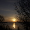 琵琶湖の夕景