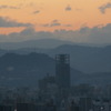 暁の空、人の気配はまだ少なく