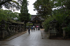 小雨の天満宮