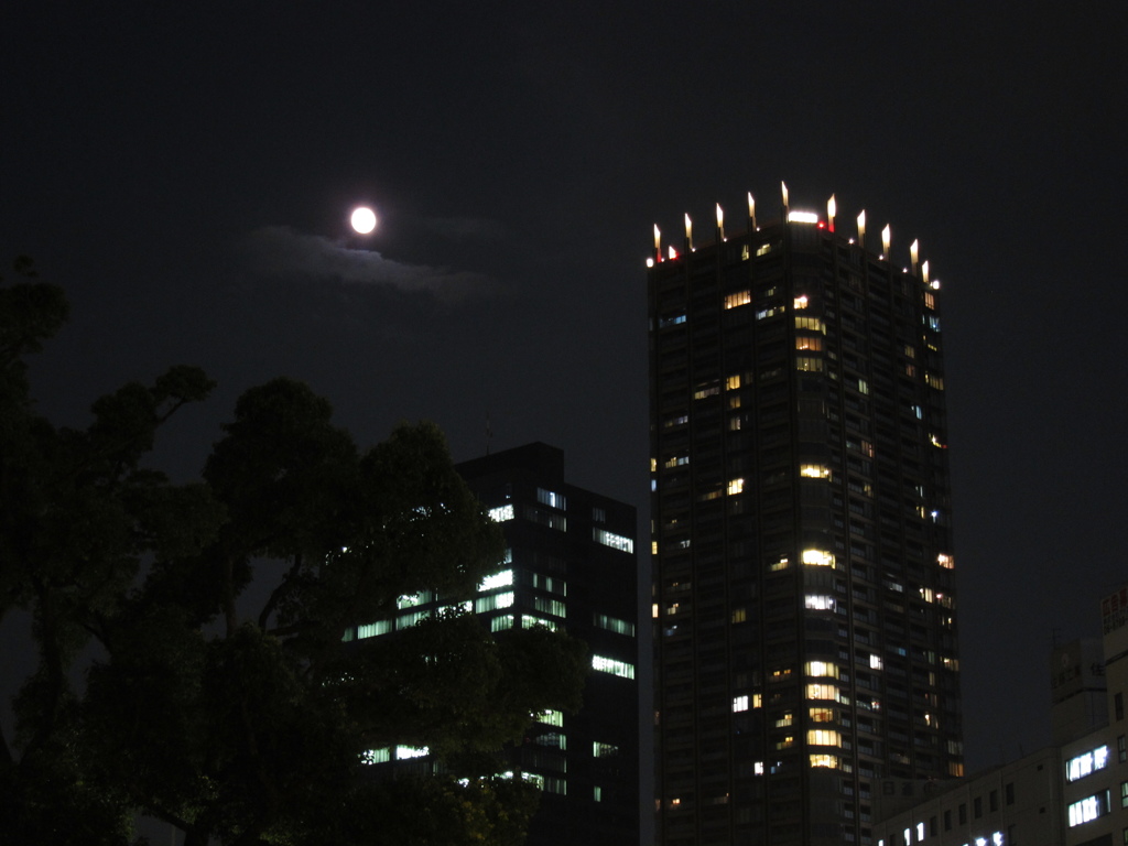 The moon in Nakanoshima