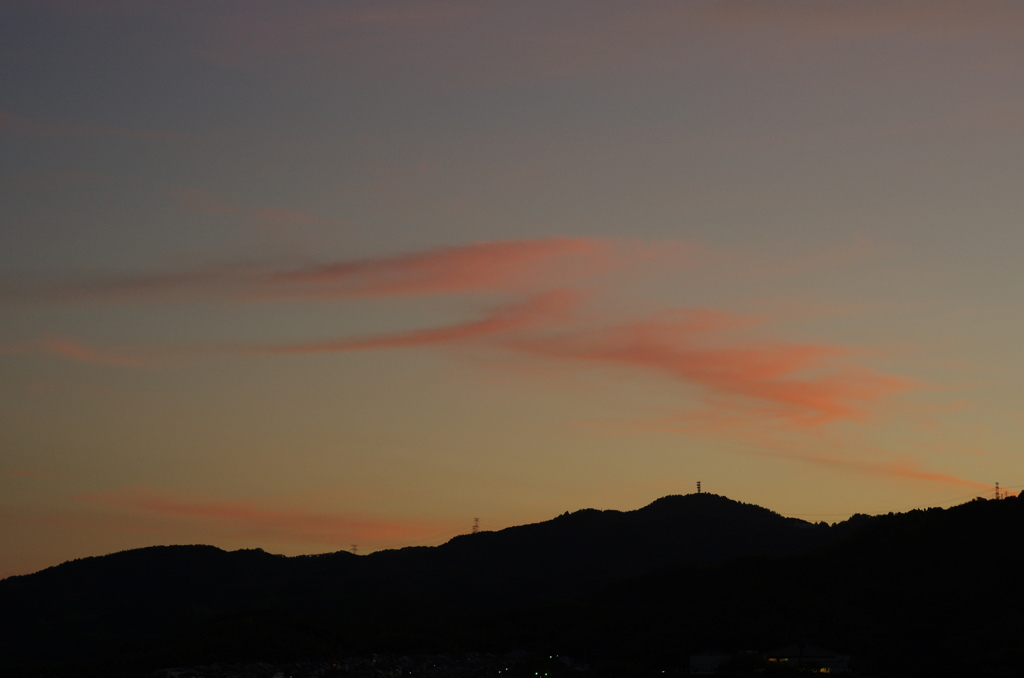 夕暮れの雲