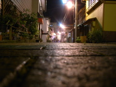 温泉街の夜