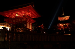 清水寺秋のライトアップ1