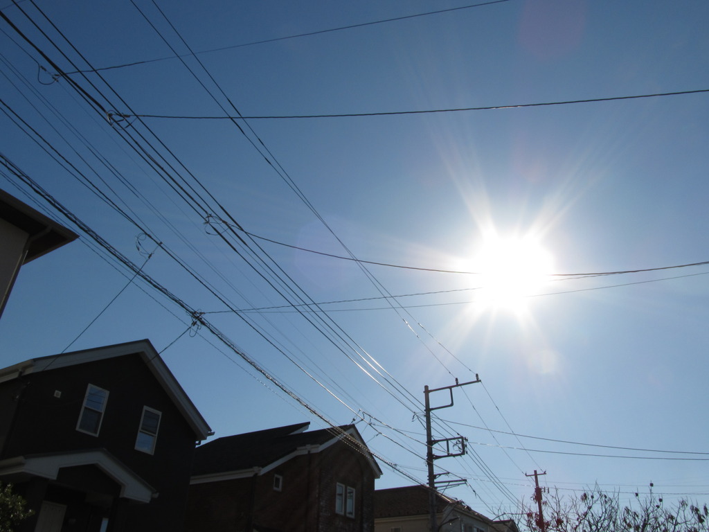 太陽と家
