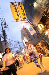 the matsuri in Kyodo