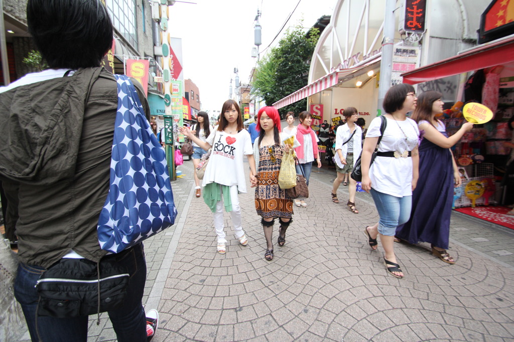 in the street of takeshita