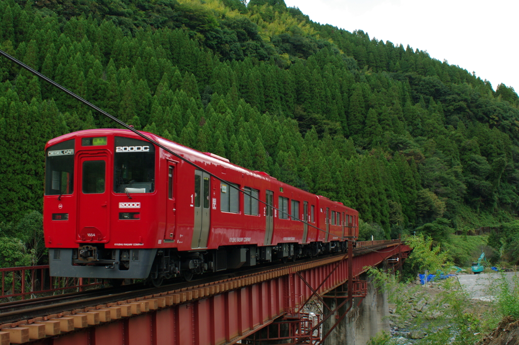 赤い気動車