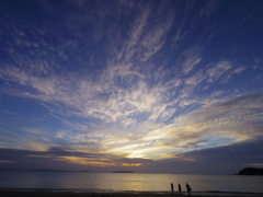 夕焼け雲のマーブル