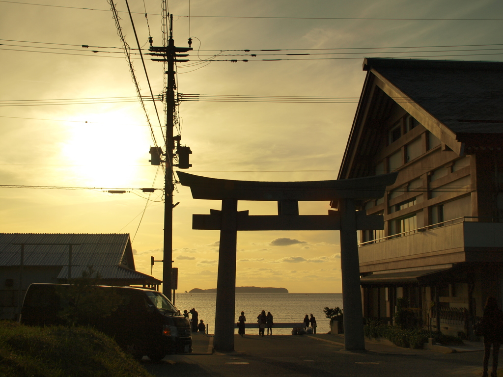 夕焼け海岸