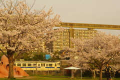 一番列車が行く