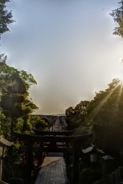 海まで一直線