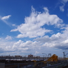 新幹線の見える公園