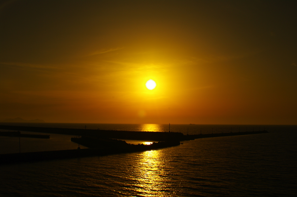 思い出の夕日