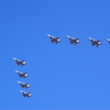 ８機編隊 機動飛行