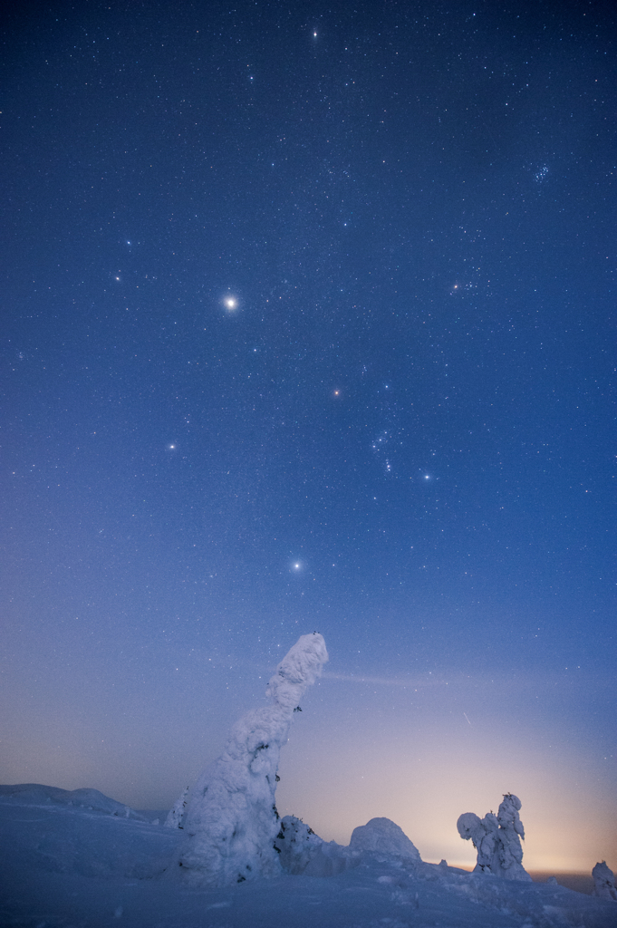 千変万化の雪山で