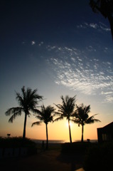 　　沖縄の夕陽