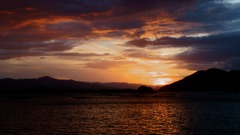 甲ヶ崎夕日