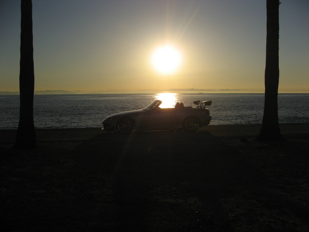 知多半島の夕日