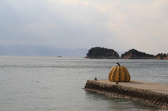 海の上の南瓜