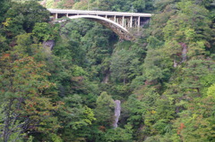 紅葉前の鳴子峡