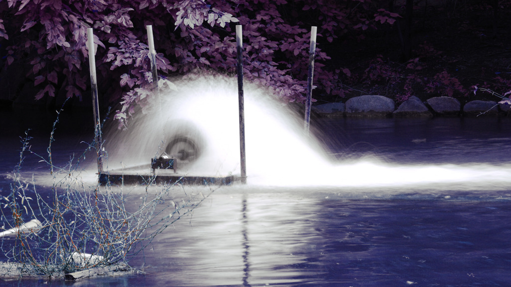 航空公園　小さな水車