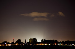 明るい空と雲