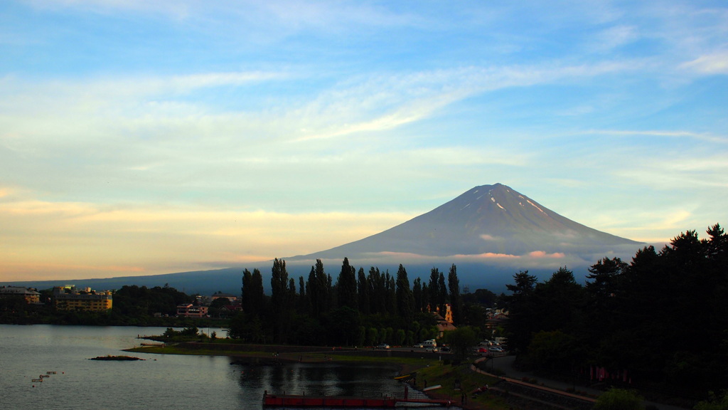 晴れた日の富士