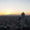 新宿で夕暮れ