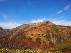 横たわる大日岳