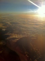雲国の夕日