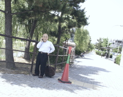 おじさんとコーン