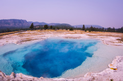 Blue Sapphire Pool in Yellowstone 
