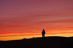 a predawn in Sahara