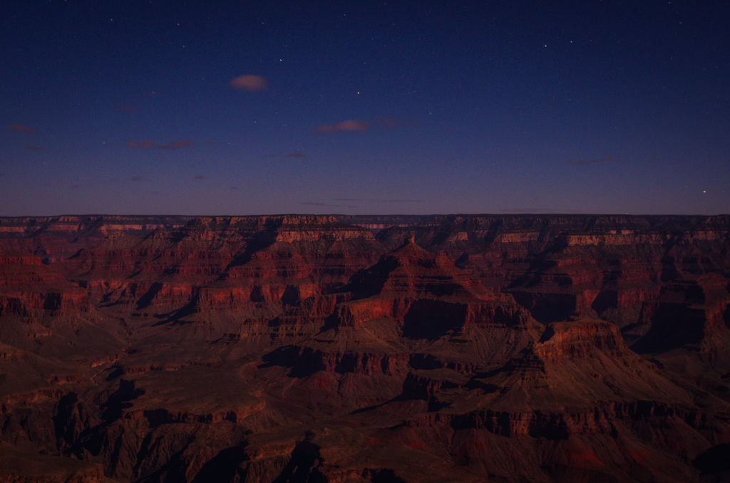 Night time on the Ground Canyon