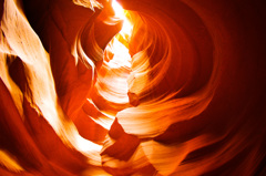 Red Hole in Antelope Canyon