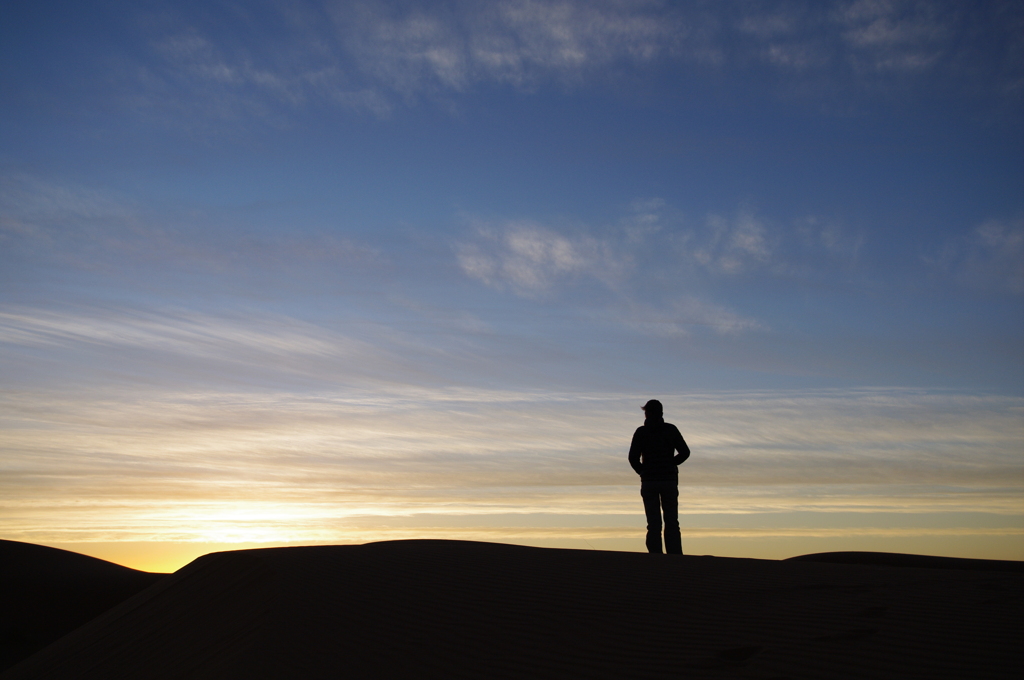 a dawn in Sahara