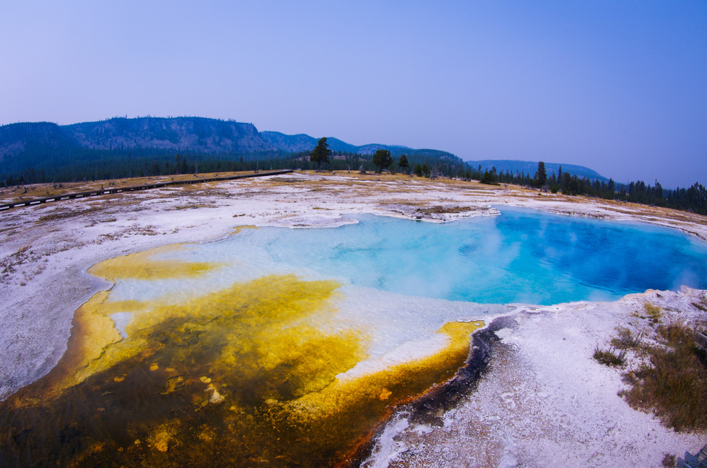 Yellow Sapphire Pool in Yellowstone 